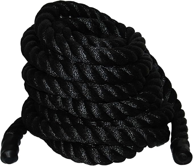 T.W Evans Cordage 106430 1-1/2 Inch x 30-Feet Black Poly Training Rope