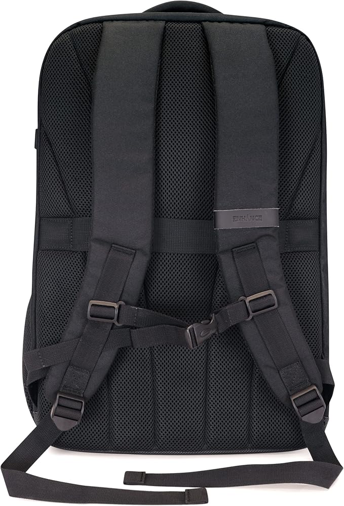 ENHANCE DnD Backpack - RPG DM Bag for Dungeons and Dragons - Travel DnD Bag Organizer fits 6-8 Books Upright, 18" Laptop/DM Screen Slot, Miniature Storage Foam Trays, Accessories Pockets, Map Strap