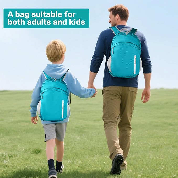 Waterproof Foldable Backpack Dry Storage Lightweight Daypack 35L Outdoor Backpack for Beach Men Women Sky Blue