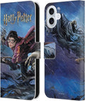 Head Case Designs Officially Licensed Harry Potter Quidditch 1 Prisoner of Azkaban II Leather Wallet Case Compatible with Apple iPhone 16 Plus