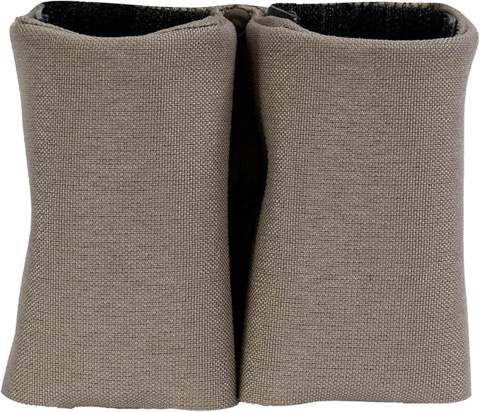 Double Pistol Magazine Pouch, Black, High-Strength Laminate Material, MOLLE Compatible, Magazine Retention System