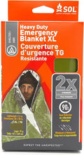 S.O.L. Survive Outdoors Longer 90% Heat Reflective Heavy-Duty Emergency Blanket - Thick, Rugged for Disaster Preparedness Kit - Waterproof, Windproof, Tear-Resistant - 58" x 98", 3.2 oz, Green