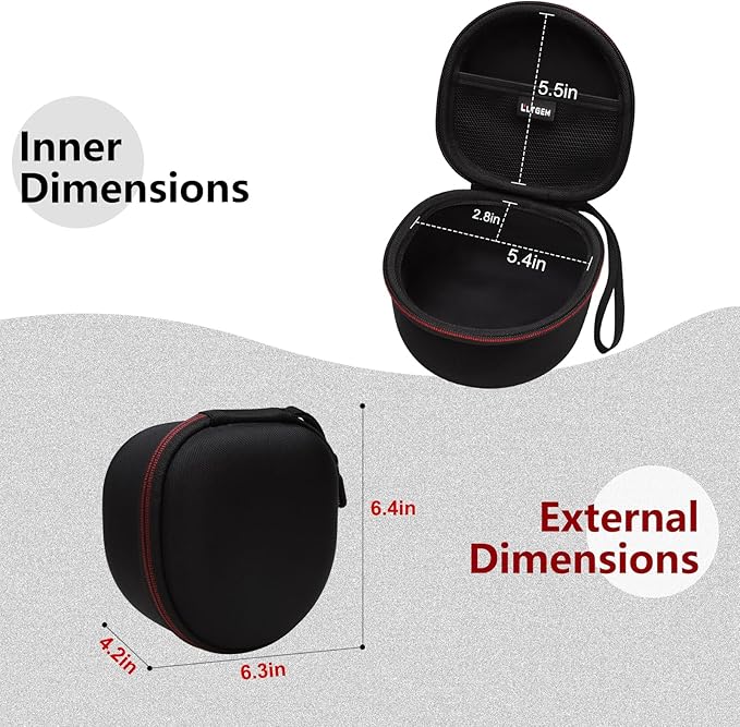 LTGEM Hard Case for Shooting or Hunting Noise Reduction Headphones,Compatible with Walker's/PROHEAR/Howard LEIGHT/Peltor / 3M / ZOHAN/EARMOR/TACWIN Ear Protection