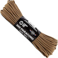 Atwood Rope MFG 550 Paracord 100 Feet 7-Strand Core Nylon Parachute Cord Outside Survival Gear Made in USA | Lanyards, Bracelets, Handle Wraps, Keychain (Coyote)