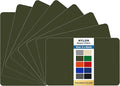 KING MOUNTAIN Self Adhesive Nylon Fabric Repair Patch, 5×8 Inches 8 Pcs, Quick Down Jacket Repair Patch, Waterproof Outdoor Gear Patch Kit for Tent,Backpacks,Umbrella, Gloves(Army Green)