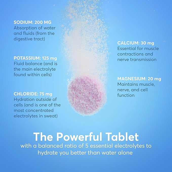 Nuun Zero Sugar Hydration Electrolyte Tablets - Sodium, Potassium, Chloride, Calcium, Magnesium, Light & Delicious Fruit Flavors, No Sugar, Gluten Free, Vegan, Mixed Citrus 4 Pack (40 Servings Total)