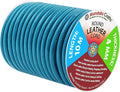 Mandala Crafts Round Genuine Teal Leather Cord for Jewelry Making – 4mm Cowhide Leather Rope String Lace for Kumihimo – 11 Yards Cowhide Craft Cording Spool