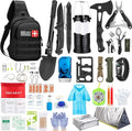 Survival Kit, First Aid Kit Survival Gear and Supplies Emergency Kit with Bug Out Bag Tactical Military Grade Molle IFAK for Camping, Earthquake, Hiking, Hunting, Gifts for Men Dad