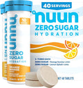 Nuun Zero Sugar Hydration Electrolyte Tablets - Sodium, Potassium, Chloride, Calcium, Magnesium, Light & Delicious Fruit Flavors, No Sugar, Gluten Free, Vegan, Mixed Citrus 4 Pack (40 Servings Total)