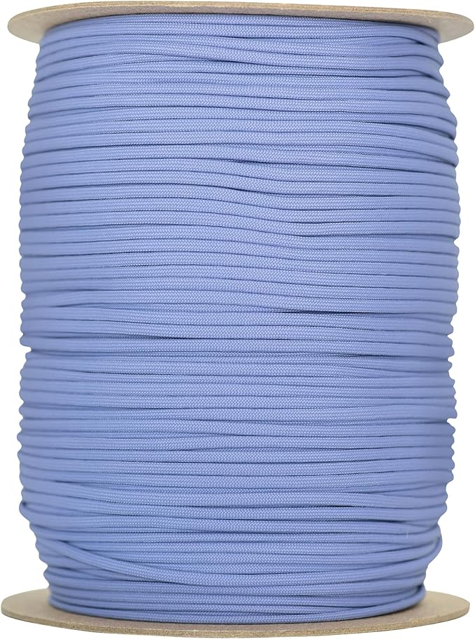 The Paracord Store | Type III 550 Paracord - 250 FT Spool, Lavendar Purple | Heavy Duty 7 Strand Tactical Paracord - USA Made Nylon Outdoor Parachute Cord for Camping, Fishing & More - Survival Cord