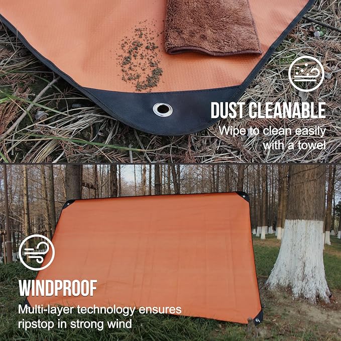 LYN Heavy Duty Emergency Blanket Survival Gear Waterproof Insulated Blanket Emergency Tarp for Camping, Hiking, Bushcraft