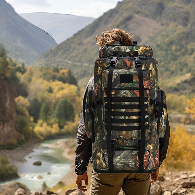 Hiking Backpack for Men 70L/100L Camping Backpack Military Rucksack Molle 3 Days Assault Pack for Climbing | Camping Backpack, 3 Days Assault Pack, for Climbing