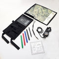 Compass Navigation Kit - Advanced Package - Includes Lensatic Military Style Compass, Multifunction Case, Ranger Beads, Protractor, and Markers - Everthing Needed to Get Started