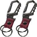 Heavy duty key chain,bottle opener function car keychains,versatile metal snap hook carabiner clip and 2 key rings