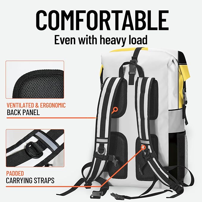 Dry Bag Waterproof Backpack for Women Men, 5L Small Roll Top Lightweight Dry Storage Bag Backpack with Phone Case for Kayaking Paddle Board Camping Travel Swimming Boating Beach