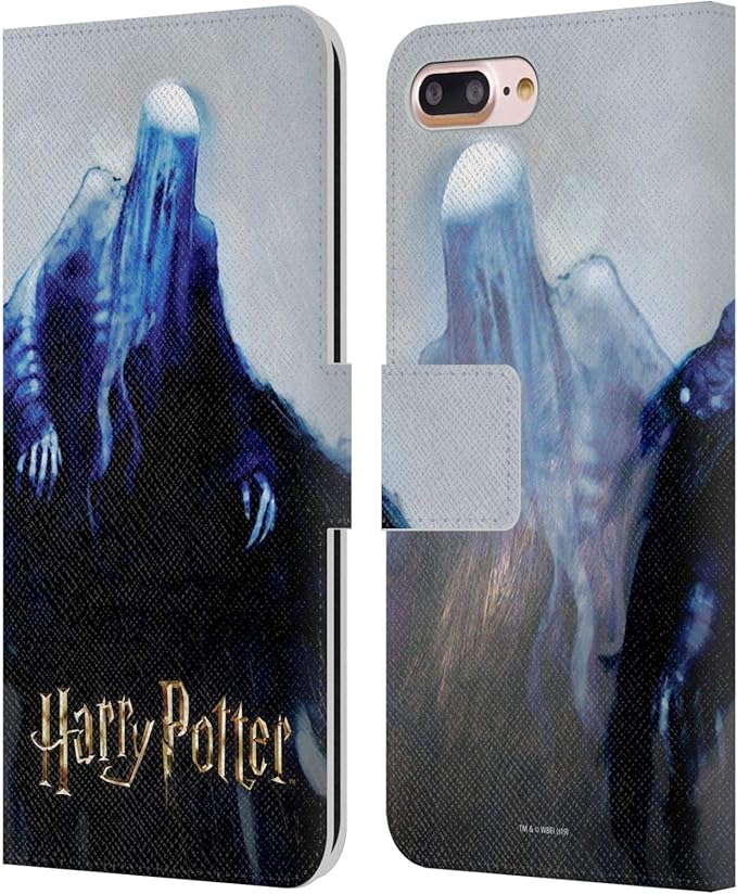Head Case Designs Officially Licensed Harry Potter Dementor Prisoner of Azkaban II Leather Wallet Case Compatible with Apple iPhone 7 Plus/iPhone 8 Plus