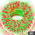Red and Green Christmas String Lights, 66 ft 200 LED Christmas Lights Plug in, Indoor Outdoor Connectable 8 Modes Twinkle Fairy String Lights for Xmas Tree Wedding Bedroom Party, Clear Wire