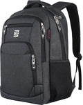 Volher 17 Inch Laptop Backpack, Business Anti Theft Slim Durable Laptops Backpack, Water Resistant College Computer Bag Gifts for Men & Women Fits 15.6 Inch Notebook-Black