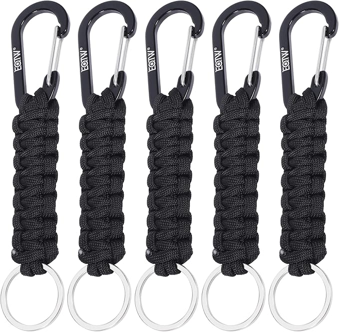 EOTW Paracord Keychain for Men Women Paracord Carabiner Backpack Keychain with Aluminum Clip for Camping Hiking Outdoor Gear