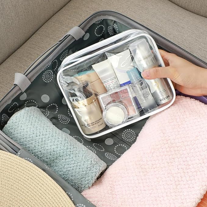 DUSLANG 17 Inch Laptop Backpack for Travel Water Resistant College Backpack for Women Laptop Bag with USB Charging Port and Clear Toiletry Bag Work Backpack,Rose