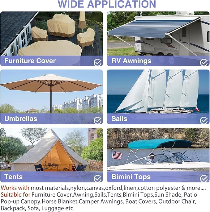 Gheeidau Canvas Repair Patch 9×11 Inch 3Pcs Waterproof Self-Adhesive Fabric Repair Patch for Tents,Boat Cover,Pop Up Canopy,Patio,Bags,Car Seats,Sofas,Furniture Cover(Beige 2.0)