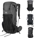 Naturehike 30L Rock 2.0 Upgraded Internal Frame Hiking Backpack for Outdoor Camping Travel Backpacking, Ultralight Backpack for Adults(Black/M/30L)