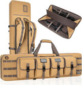 TORIBIO Double Rifle Case Soft Bag 32" 34" 36" 42" 46" 48'' 51“ 55” Gun Case Tactical for Rifle Firearm Storage, Transportation and Hunting Shooting Range, Rifle Backpack