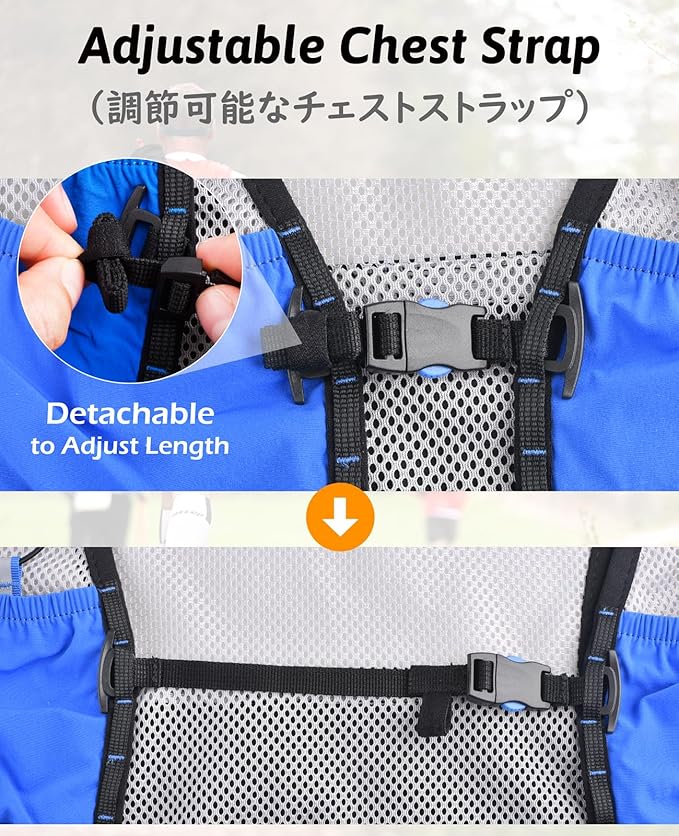 TRIWONDER Hydration Vest 2.5L Ultra Trail Running Backpack Hydration Pack Marathon Vest Lightweight Outdoor Hiking Cycling Daypack