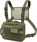 WYNEX Tactical Molle Admin Pouch of Double Layer Design, Admin Pouches Molle Attachment Military Medical EMT Organizer with Map Pocket EDC EMT Pack IFAK Tool Holder Universal U.S.A Patch Included