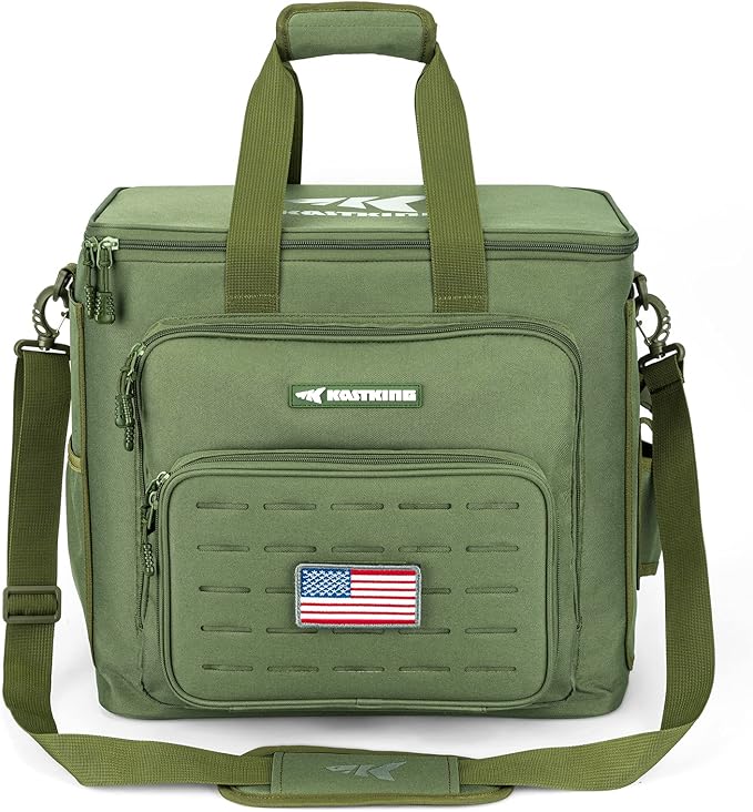 KastKing Fishing Tackle Bags - Saltwater & Freshwater Fishing Bags - Water Resistant, Padded Shoulder Strap - Gear Storage