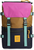 Topo Designs Rover Pack Classic - Daily Daypack for Commutes, Day Trips, Hikes, Iconic Denver Design, PFAS-Free, Fair Trade, BlueSign Backpack (Dark Khaki/Navy)