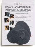 Self-Adhesive Waterproof Repair Patch Kit - 30-Second Fix for Down Jackets, Tents, Sleeping Bags, Backpacks, Outdoor and Camping Gear - Pre-Cut Nylon Ripstop Patches, Multiple Colors - Dark Gray