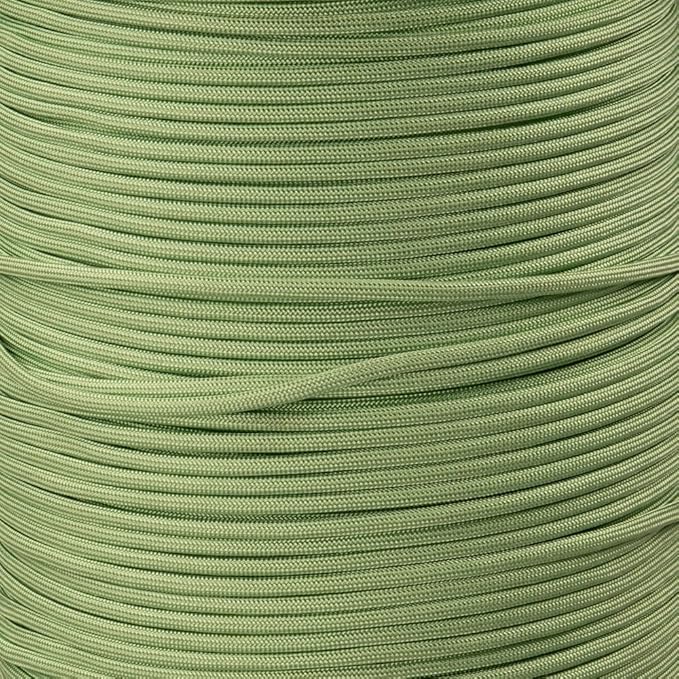 Paracord Planet Solid Color 550lb Paracord – 7 Strand Type III Nylon Cord for Indoor and Outdoor Tasks – Matcha Latte (25 ft)