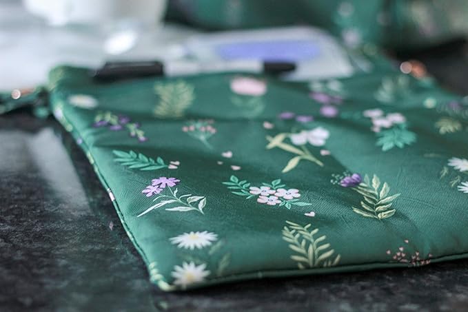 Sarah Wells Pumparoo Wet Dry Bag for Breast Pump Parts – Compact Organizer with Waterproof Pocket, Staging Mat & Fridge Hack – Machine Washable Pumping Accessory (Olive You)