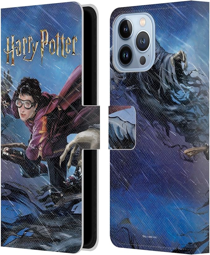 Head Case Designs Officially Licensed Harry Potter Quidditch 1 Prisoner of Azkaban II Leather Wallet Case Compatible with Apple iPhone 13 Pro Max