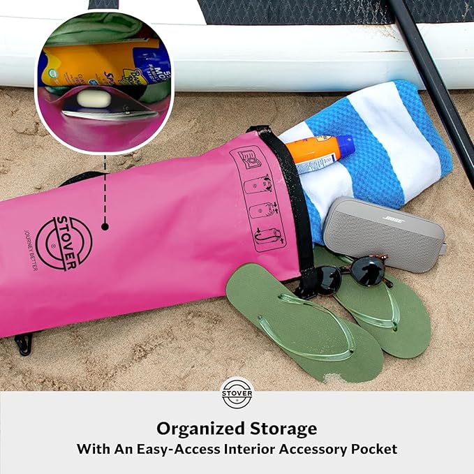STOVER 5/10/25/30/40/55L Waterproof Dry Bag- Roll-Top Backpack w/Phone Case- Kayaking, Hiking, Camping, Boating- Men/Women