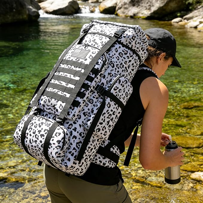 Hiking Backpack for Men 70L/100L Camping Backpack Military Rucksack Molle 3 Days Assault Pack for Climbing | Camping Backpack, 3 Days Assault Pack, for Climbing