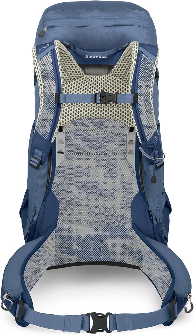 Osprey Stratos 36L Men's Hiking Backpack - Lightweight Backpacking Pack with Waterproof Raincover - Camping Bag, Nirvana Blue