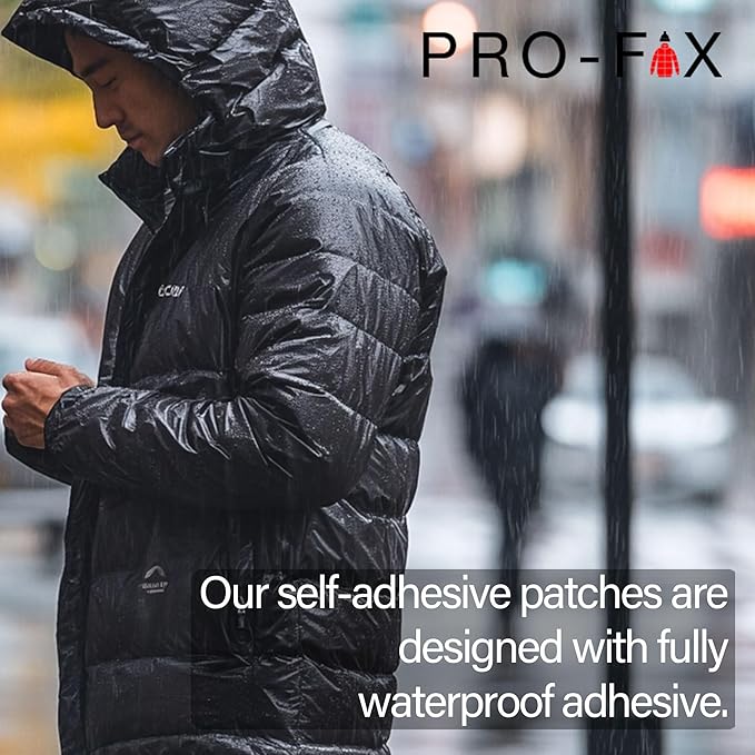 Self-Adhesive Waterproof Repair Patch Kit - 30-Second Fix for Down Jackets, Tents, Sleeping Bags, Backpacks, Outdoor and Camping Gear - Pre-Cut Nylon, Multiple Colors (Dark Brown)