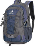 25L Small Hiking Backpack with Chest Strap for Men Women, Waterproof Travel Backpack Day Pack, Lightweight Padded Hiking Daypacks for Camping Traveling Outdoor Sports, Blue