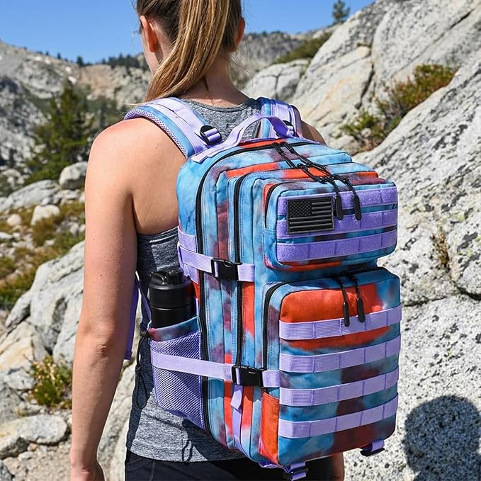45L Tactical Backpack for Men Women, Military Assault Pack with MOLLE, Large 3 Day Bug Out Bag for Hiking Camping