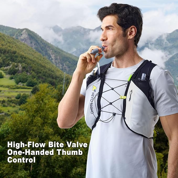 N NEVO RHINO Hydration Bladder 1.5L,Water Bladder for Hiking Backpack Leak Proof Water Storage Bladder,BPA Free,Wide Opening Water Pouch Hydration Pack for Camping Cycling Running