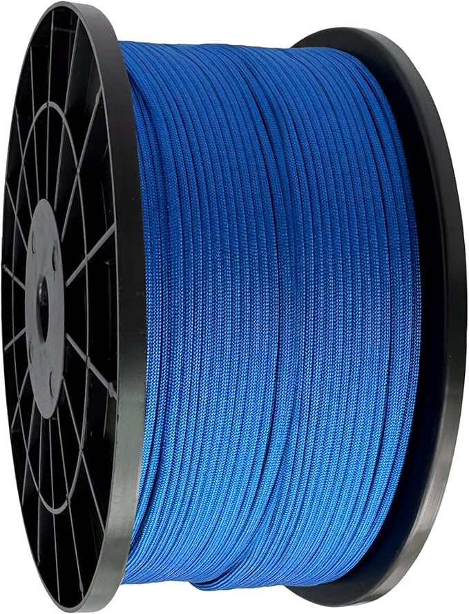 Paracord 550 lb, 7 Strand Paracord Rope 1000ft 4mm, Nylon Parachute Cord for Camping, Royal Blue