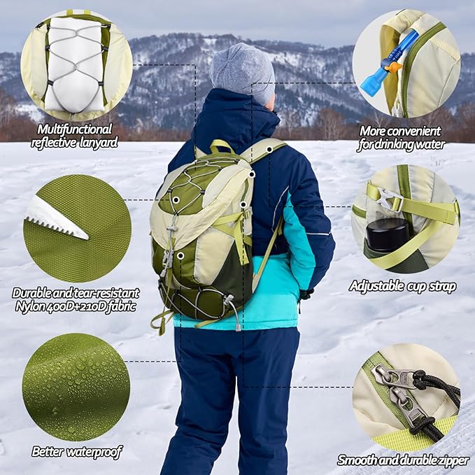 Seektop Ultra Lightweight & Packable Hiking Backpack 20L,Water-Resistant Foldable Daypack for Men Women, Compact for Hiking,Travel,Outdoor