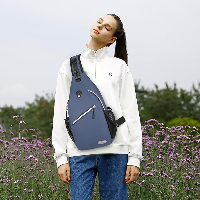 MOSISO Sling Backpack, Multipurpose Crossbody Shoulder Bag Travel Hiking Daypack
