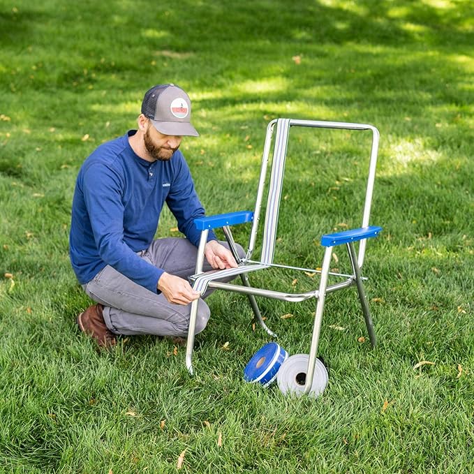 Lawn Chair USA Replacement Lawn Chair Webbing - Webbing for Lawn Chairs, Beach and Camping. UV-Resistant Webbing Strap Made with Durable Polypropylene (2 1/4" x 50', St. Augustine White)