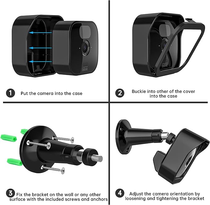 Blink Wall Mount for Blink Outdoor & Indoor 3 (3th Gen) Camera, 360° Adjustable Mount & Weather Proof Protective Housing for All-New Blink Outdoor Indoor Security Camera