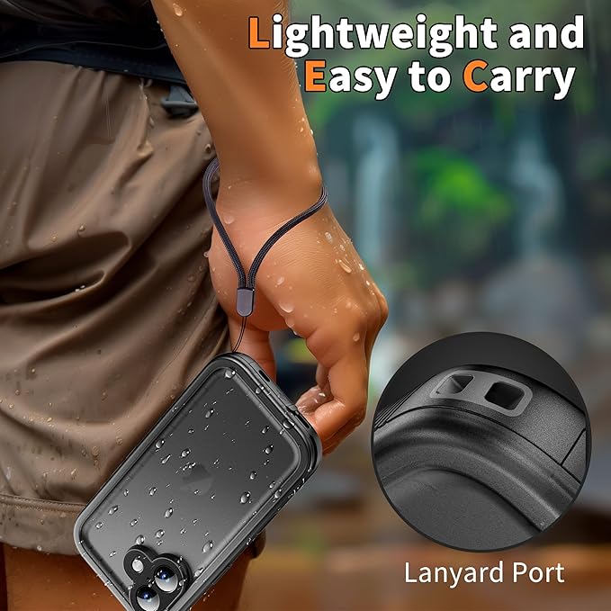 Cozycase TOP Waterproof Case for iPhone 17 - Military Heavy Duty 360 Shockproof Full Body with Screen Camera Protector Double IP68 Water Dust Drop Proof Hard Rugged Tough Bumper Front Back Slim Cover