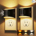 DORESshop LED Night Light[2 Pack], Night Lights Plug into Wall, 3 Color Temperatures Plug in Night Light with Motion Sensor, Dusk to Dawn Sensor, Nightlights for Adults, Bedroom, 3CCT