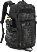 HUNTVP Tactical Backpack for Men 35L Military Backpack MOLLE 1000D Army Daypack 3 Day Bug Out Bag for Work Camping Hiking Outdoor, Camo